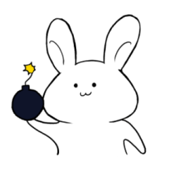 [LINEスタンプ] 非リア充うさぎ 