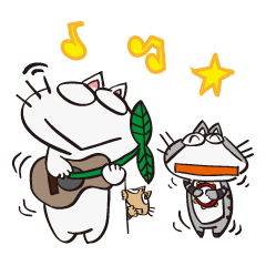 [LINEスタンプ] ノラ猫ちゃんと愉快な仲間