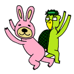 [LINEスタンプ] 怠け者うさぎさん