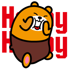 [LINEスタンプ] Liu-Lang Bear-Happy Happy Time