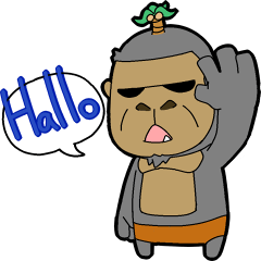 [LINEスタンプ] coconut ape