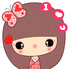 [LINEスタンプ] The naughty butterfly