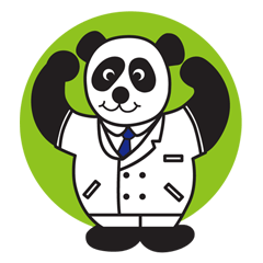 [LINEスタンプ] 日中英3ヵ国語を話す元気パンダ 