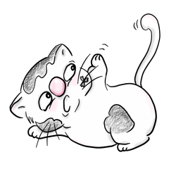 [LINEスタンプ] fat.cat.diary 