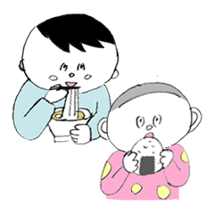[LINEスタンプ] じゅん＆よう 