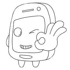 [LINEスタンプ] crazy phone man (general version)