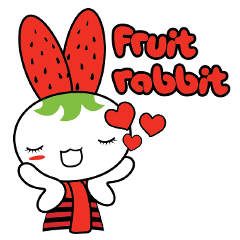 [LINEスタンプ] Fruit rabbit (MOffY)