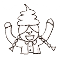 [LINEスタンプ] へんてこ帽子の女の子 