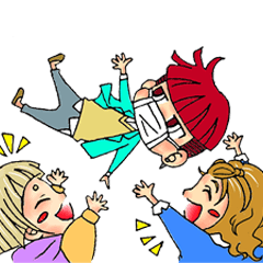 [LINEスタンプ] Play with friends ！ 
