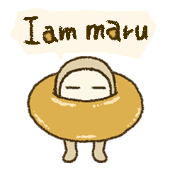 [LINEスタンプ] I am maru.の画像（メイン）