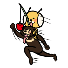 [LINEスタンプ] 宇宙人イモゾン＆マレーグマのマレさん