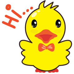 [LINEスタンプ] Yellow Duck (version english)