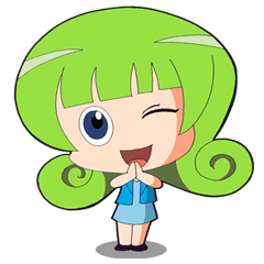 [LINEスタンプ] Little girl (nidneng)