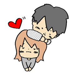 [LINEスタンプ] 年下彼氏と年上彼女