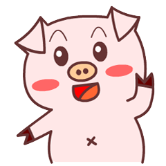 [LINEスタンプ] pig dukdik