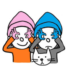 [LINEスタンプ] nune and Ruby