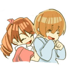 [LINEスタンプ] そばかす双子 