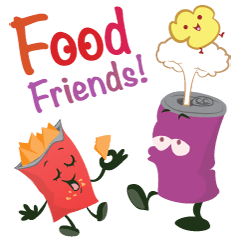 [LINEスタンプ] Food Friends！