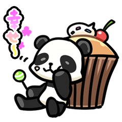 [LINEスタンプ] ローラーパンダ