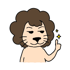 [LINEスタンプ] David Lion with Charlie mouse