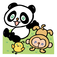 [LINEスタンプ] てこりん あにまる’ず  シリーズ1