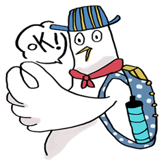 [LINEスタンプ] White Duck Day