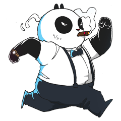 [LINEスタンプ] Wanara: Big Boss Panda 