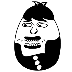 [LINEスタンプ] NO Egg50%