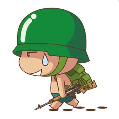 [LINEスタンプ] Artilleryman2