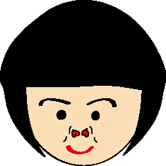 [LINEスタンプ] girl type of hole in the nose Heart