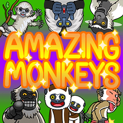[LINEスタンプ] Amazing Monkeysの画像（メイン）