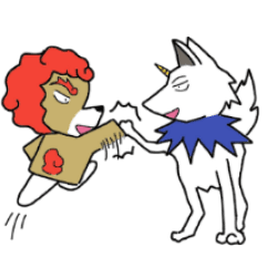 [LINEスタンプ] 狛犬くんたち