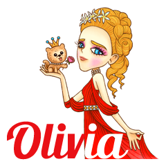 [LINEスタンプ] I'm Oliviaの画像（メイン）