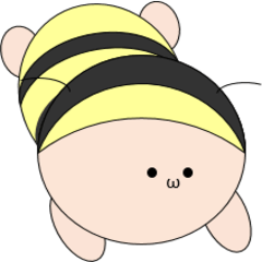 [LINEスタンプ] 着ぐるみ赤ちゃん(はちさん)