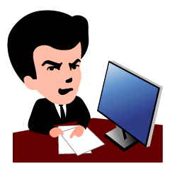 [LINEスタンプ] One Day of Businessman On ＆ Off