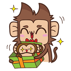 [LINEスタンプ] Juppy the Monkey Vol 1