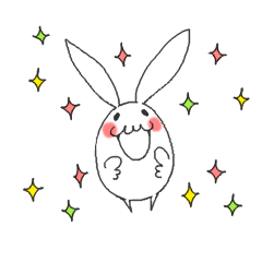 [LINEスタンプ] ホワイトうさぎ