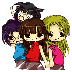 [LINEスタンプ] Sisters everyday life 