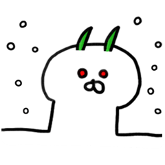 [LINEスタンプ] 雪うさぎの画像（メイン）