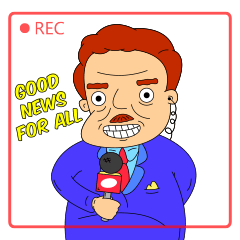 [LINEスタンプ] Mr. Reporter 