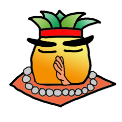[LINEスタンプ] lover of pineapple