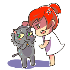 [LINEスタンプ] 毒貓瓦瓦 