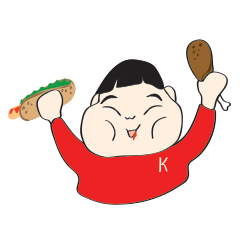 [LINEスタンプ] I'M NOT FAT 