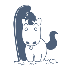 [LINEスタンプ] Snow Horse 
