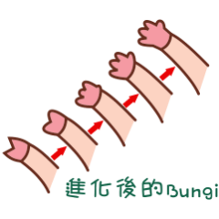 [LINEスタンプ] Evolved Bungi 