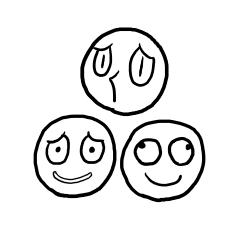 [LINEスタンプ] 三人といっしょ 