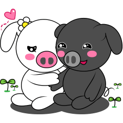 [LINEスタンプ] こぶた Piggy