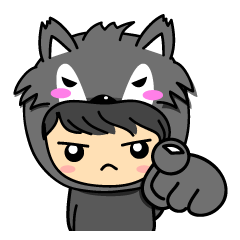 [LINEスタンプ] BearWolf Man 