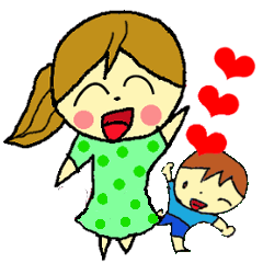 [LINEスタンプ] なかよし姉弟～お姉ちゃん編～