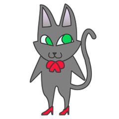 [LINEスタンプ] ハイヒール キャット